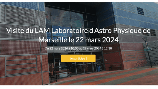 Seconde visite du LAM (Laboratoire d'Astrophysique de Marseille)